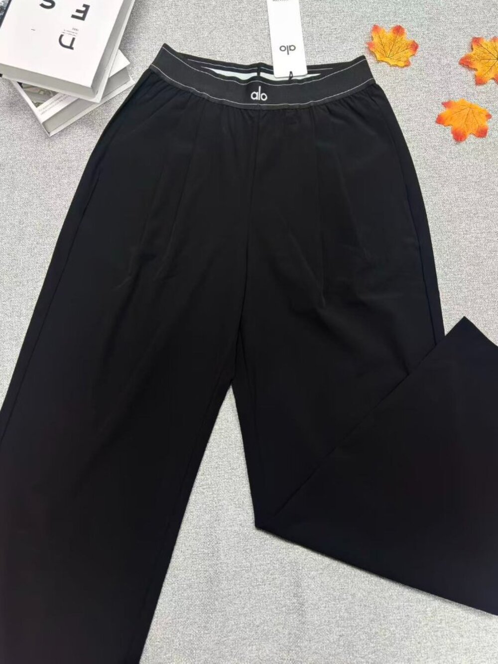 NWT ALO Yoga Suit Up Trouser Black🧚‍♀️Relaxed Fit 30 inches